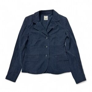 NEW Go Silk $248 Black Go Nano Blazer Jacket Washable Collared Button‎ Up Size 6